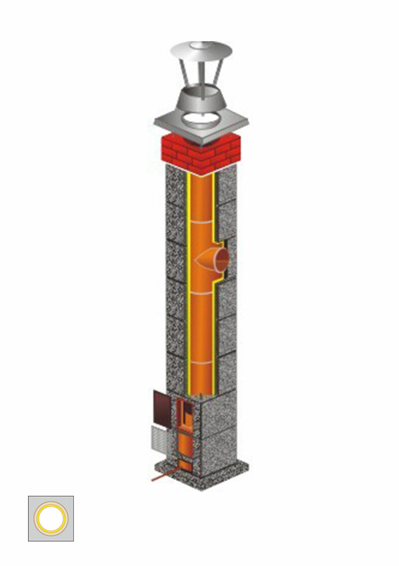 Stadreko komín Ø 160/ 45°/ 10,5 m