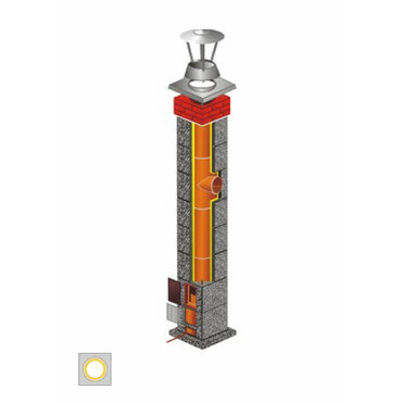 Stadreko komín Ø 160/ 45°/ 11 m